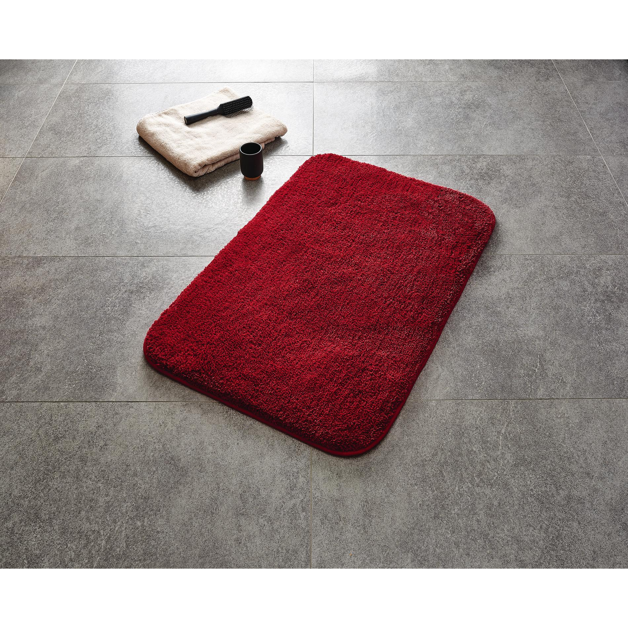 Badteppich 'Chic' Microfaser rot 60 x 90 cm + product picture