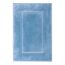 Blauer Badteppich
