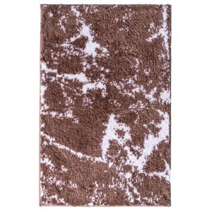 Badteppich 'Marmor' Microfaser beige 60 x 90 cm