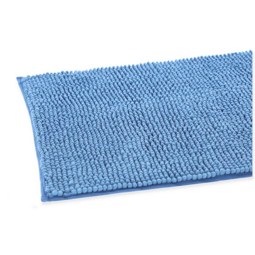 Blauer Badteppich Soft