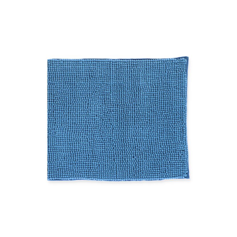 Blauer Badteppich Soft
