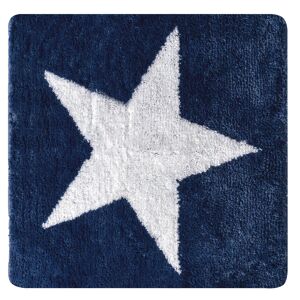 Badteppich 'Star' blau/weiß 55 x 50 cm