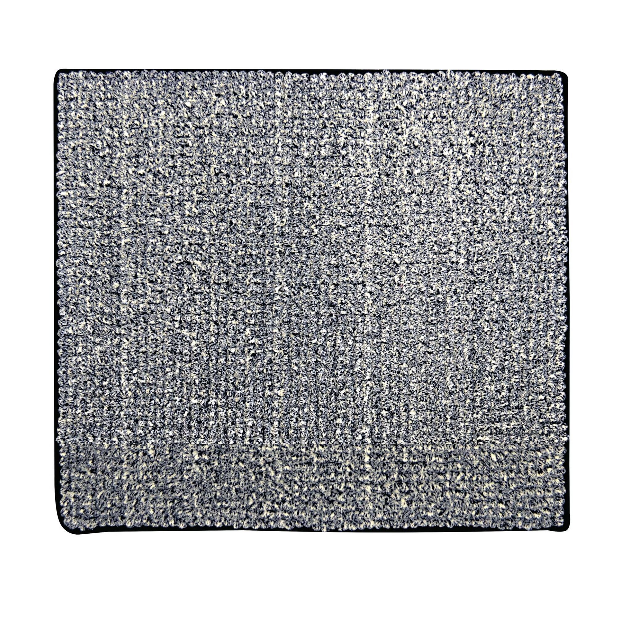 Schwarzer Teppich Fresh 55 x 50 cm