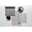 Drei Badteppiche in Grau und Beige mit geometrischem Muster