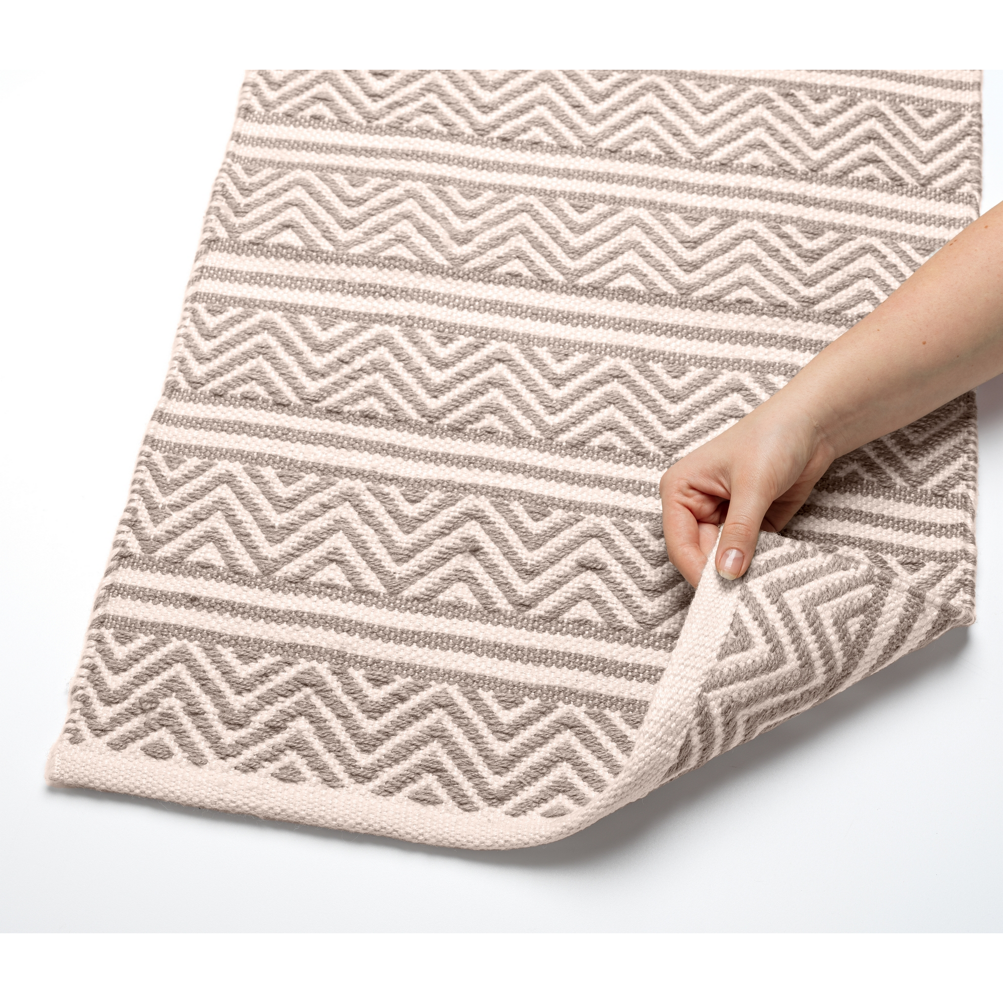 Badteppich 'Shaki' weiß/beige Polyester 50 x 80 cm + product picture