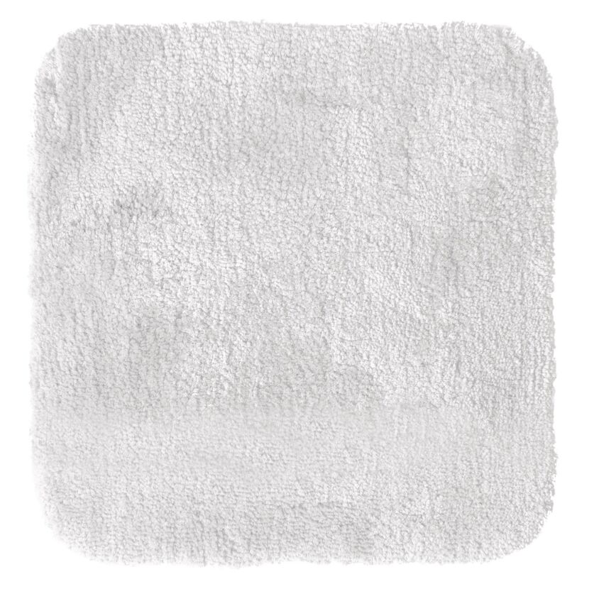 Weißer Badteppich, flauschig