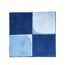 Blau-hellblauer Badteppich