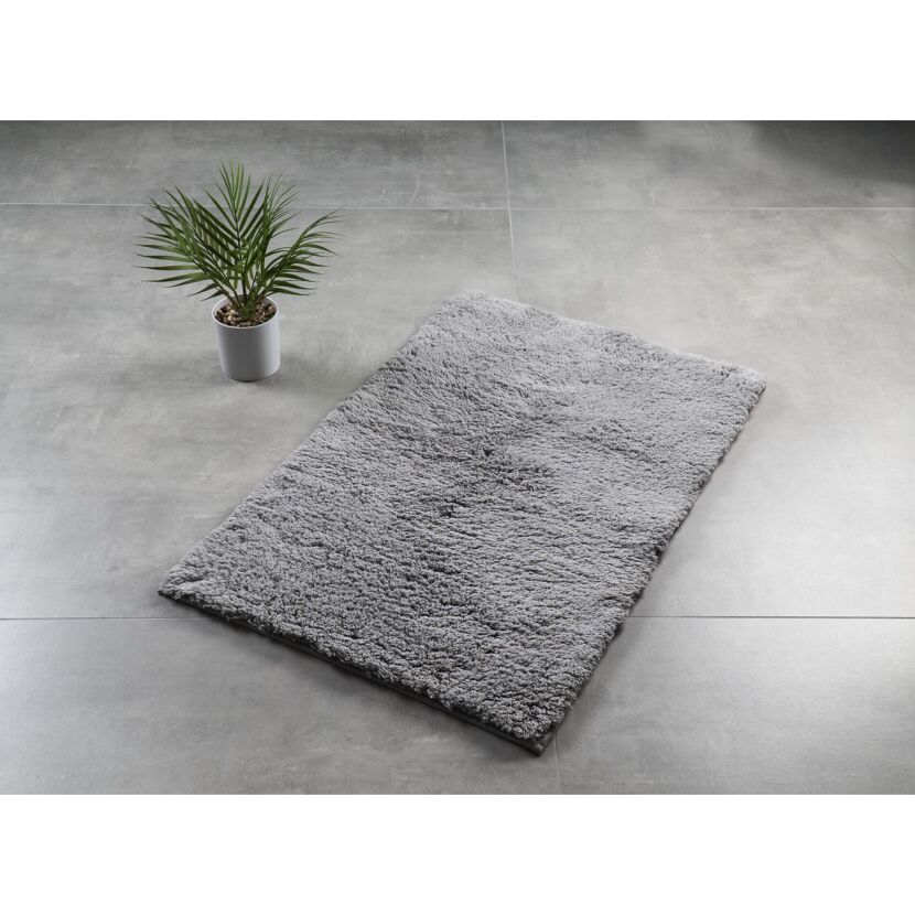 Grauer Badteppich Sammy 55 x 50 cm