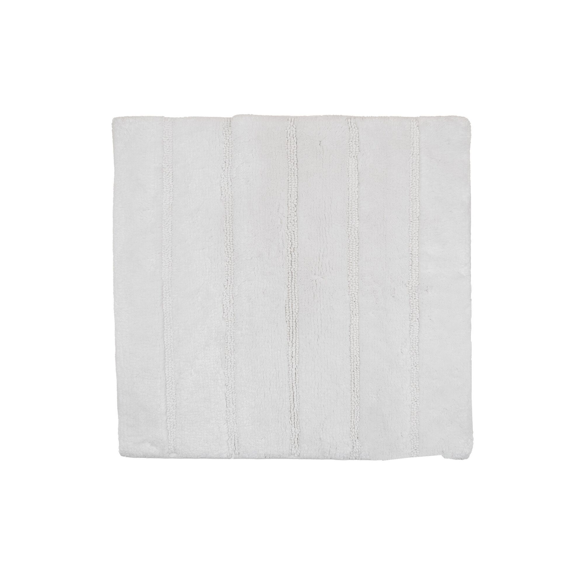 Weißer Badteppich 'Natural' 50 x 50 cm