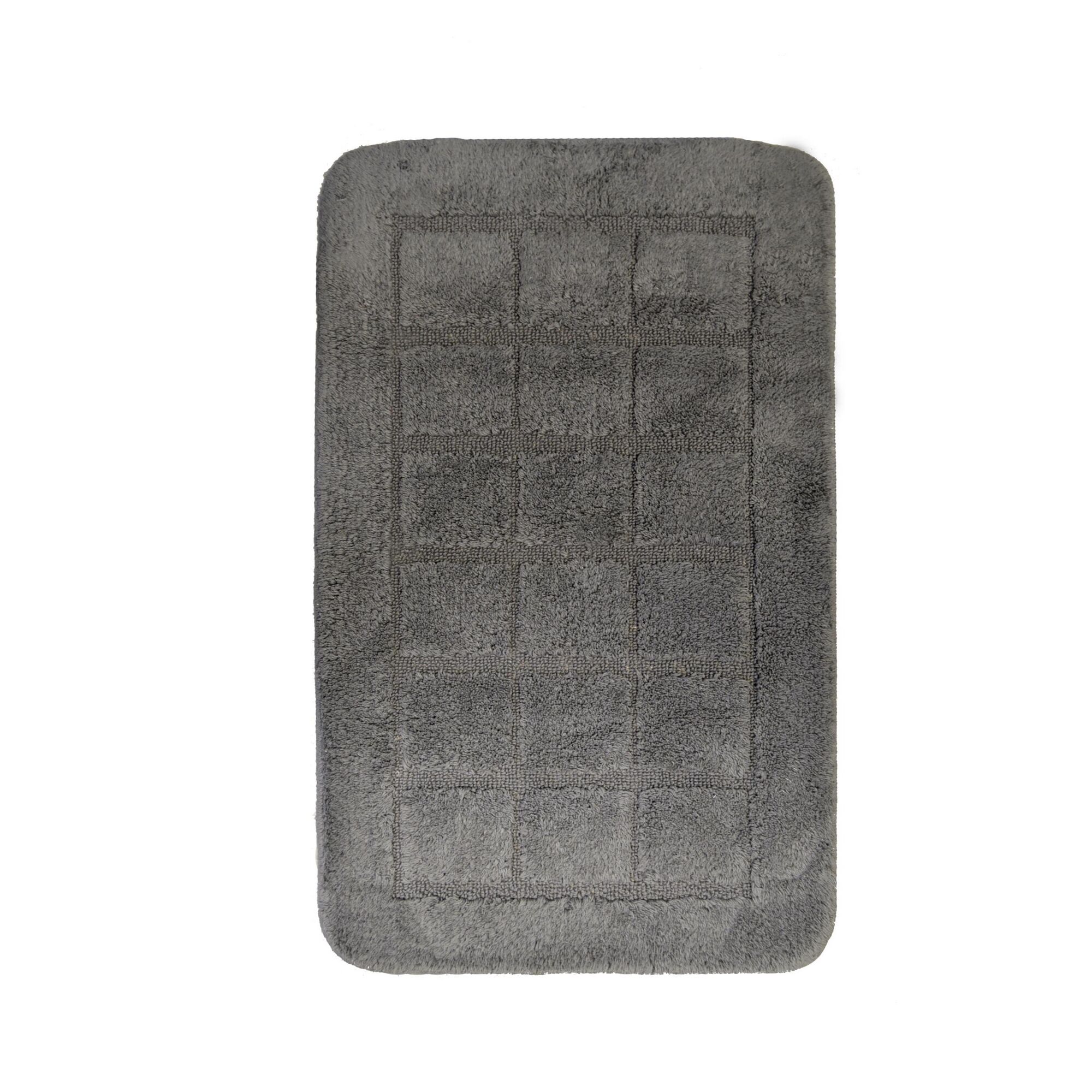 Dunkelgrauer Badteppich Delhi