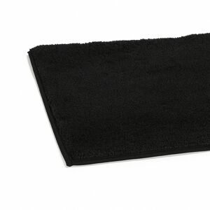 Badteppich schwarz 80 x 50 cm