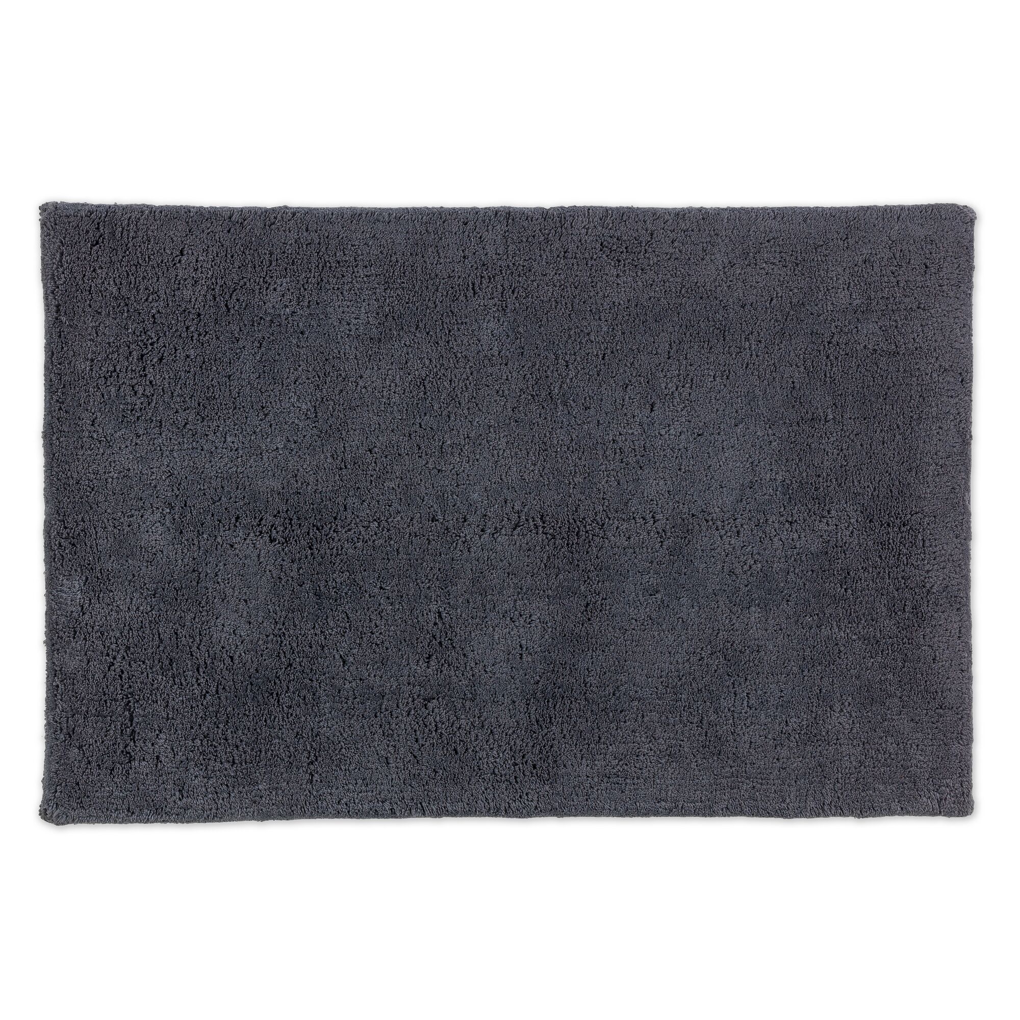 Anthrazitfarbener Badvorleger