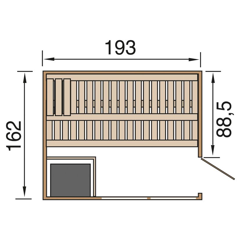 Schemazeichnung Sauna Kemi Panorama 1