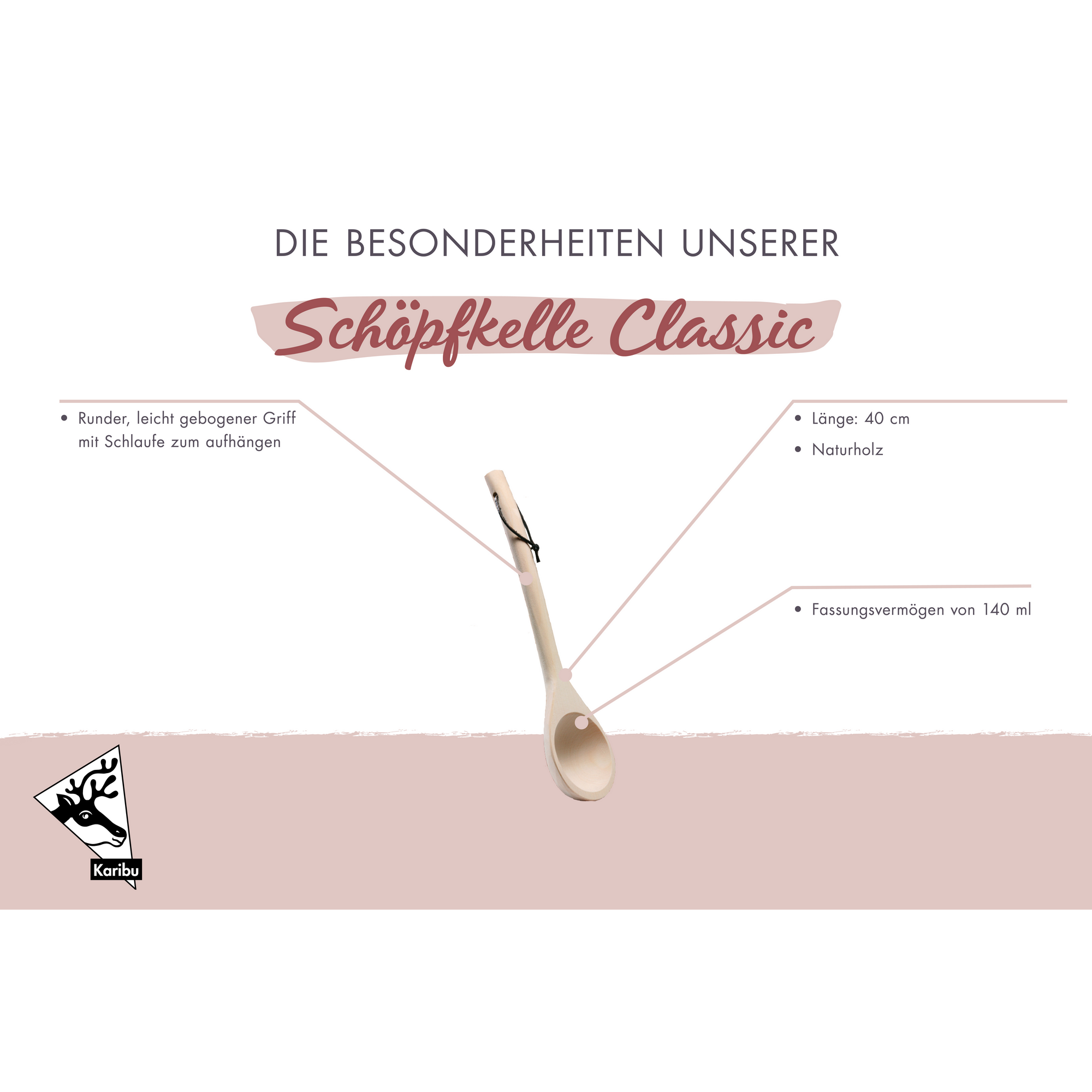 Sauna-Schöpfkelle 'Classic' Holz