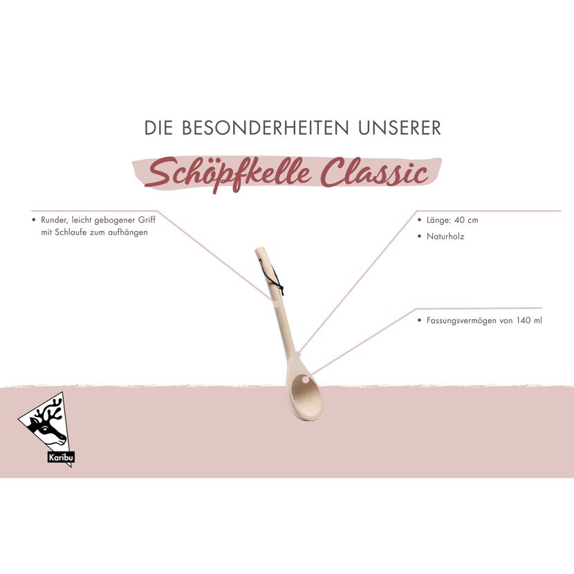 Sauna-Schöpfkelle 'Classic' Holz
