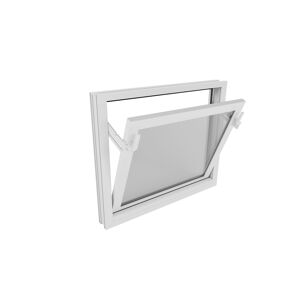 Kunststoff-Kippfenster 600 x 500 mm weiß DIN