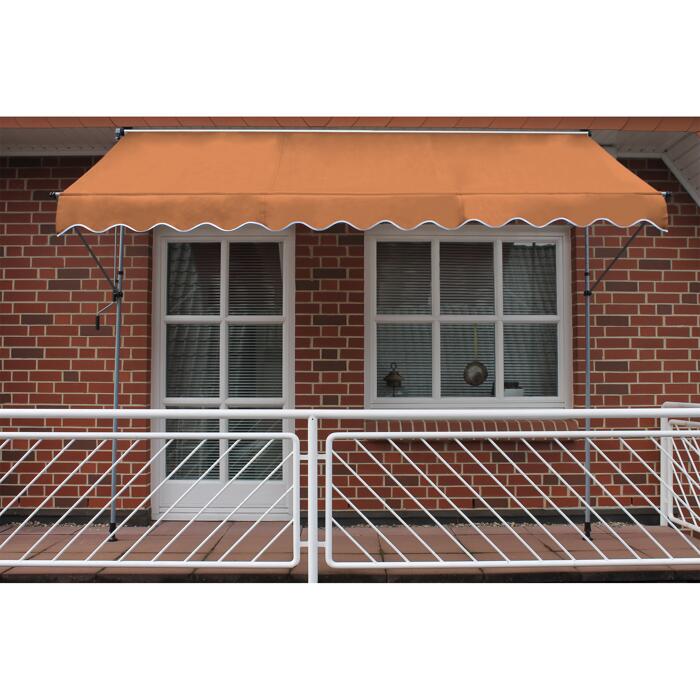 Fallarmmarkise orange 300 x 120 cm
