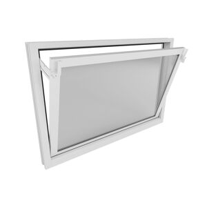 Kunststoff-Kippfenster 900 x 600 mm weiß DIN