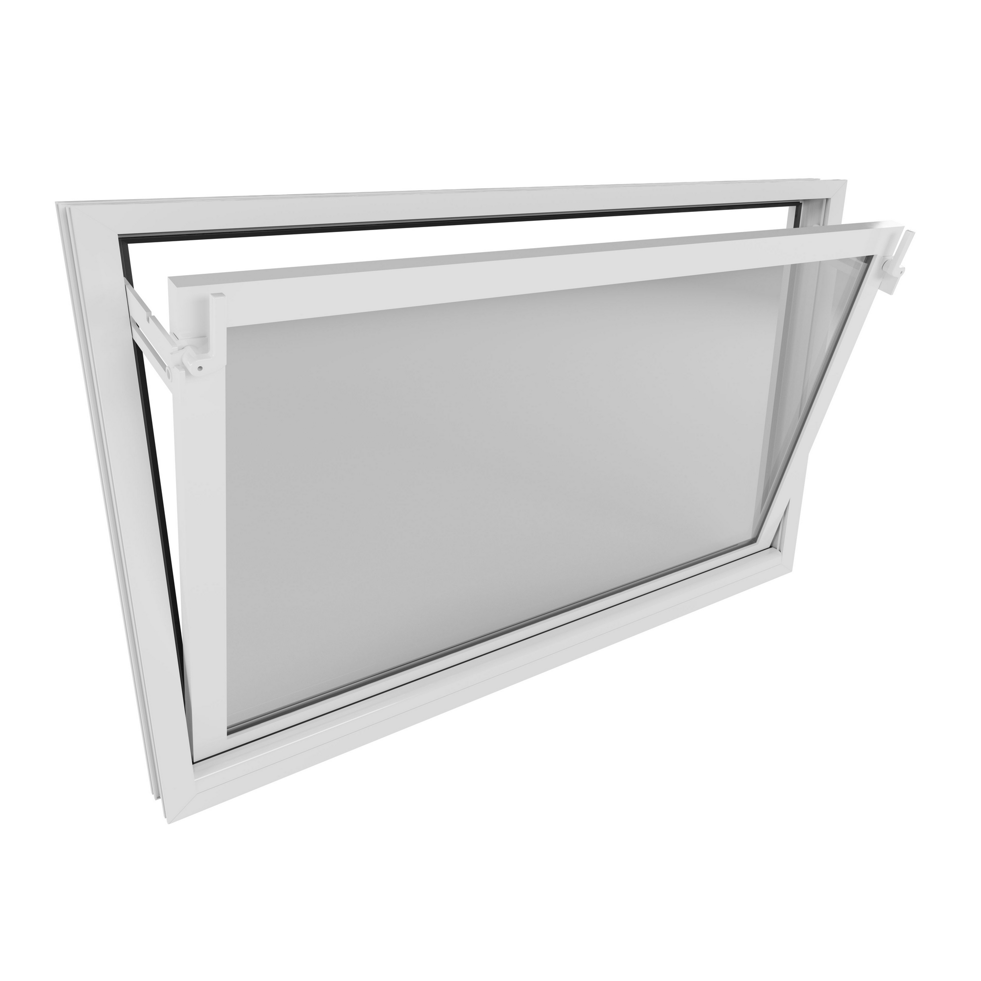 Kunststoff-Kippfenster 1000 x 600 mm weiß DIN