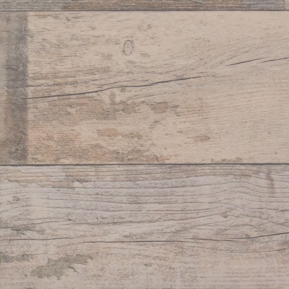 CV-Bodenbelag Rom, Holzdielenoptik in Shabby-Weiß