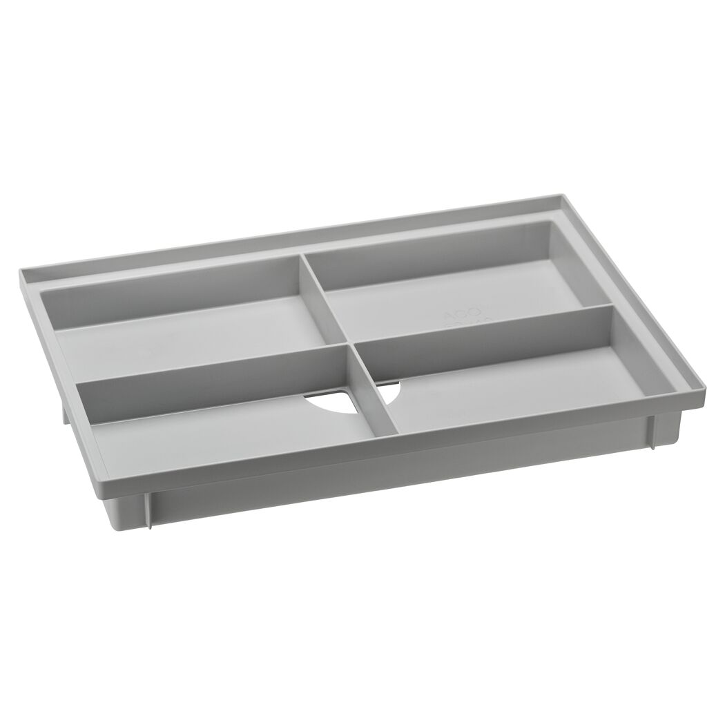 Graue Bodenwanne Vario Light mit Fächern