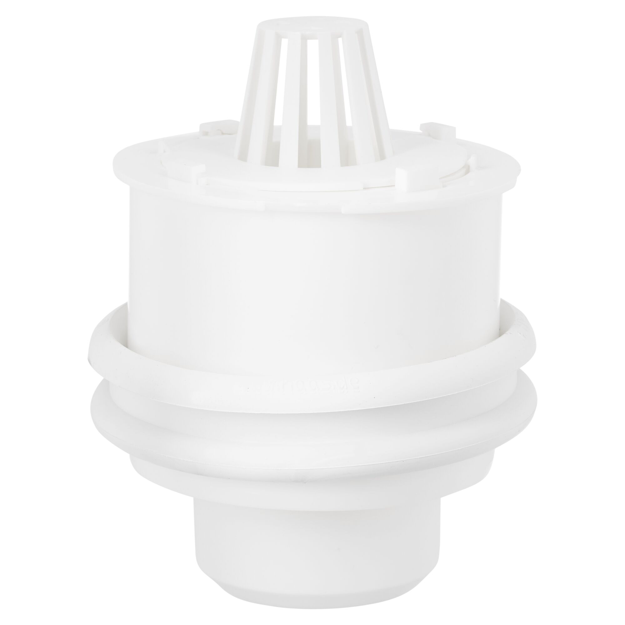Weißer Geruchsverschluss für Lichtschacht aus Kunststoff