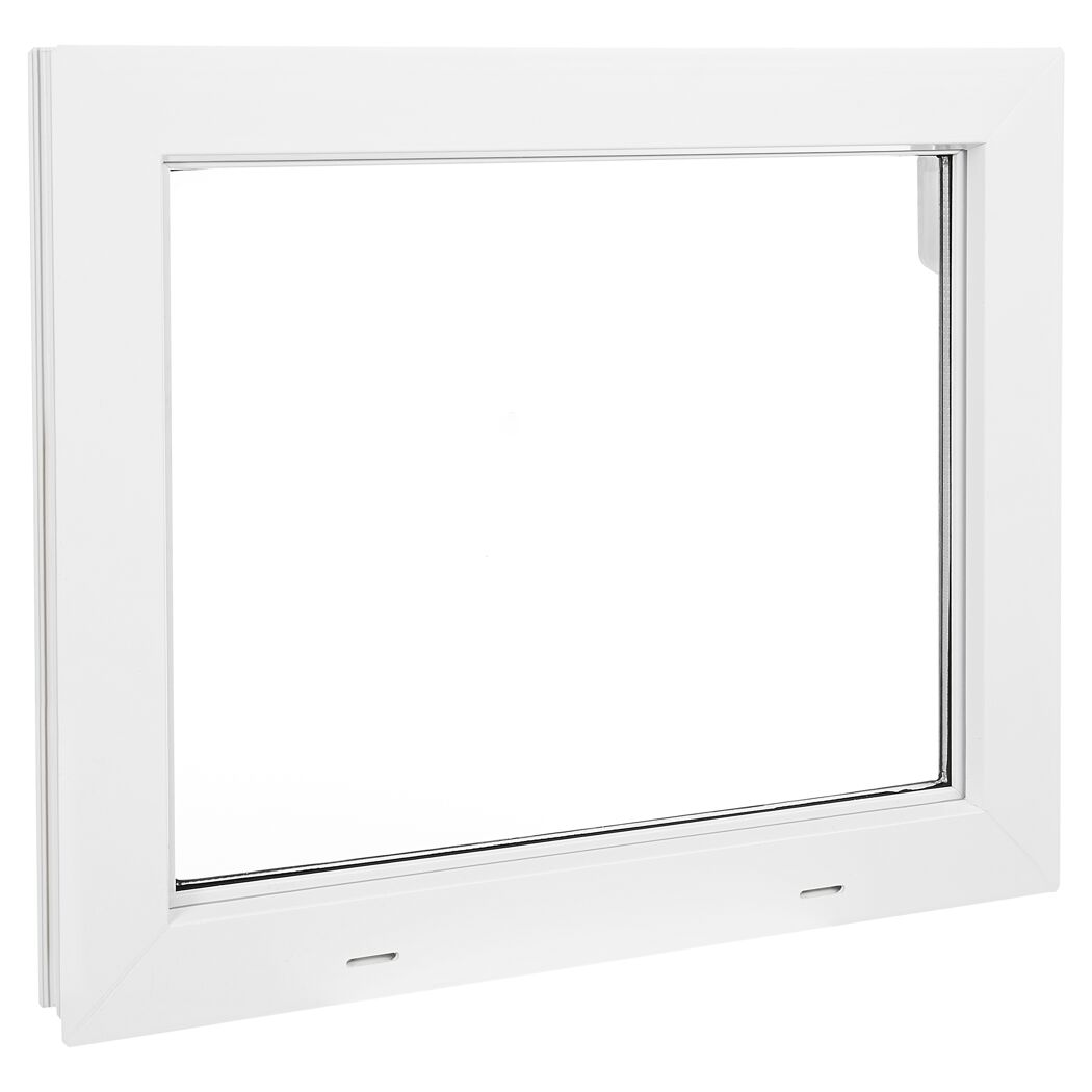 Weißes Nebenraumfenster 50 x 50 cm
