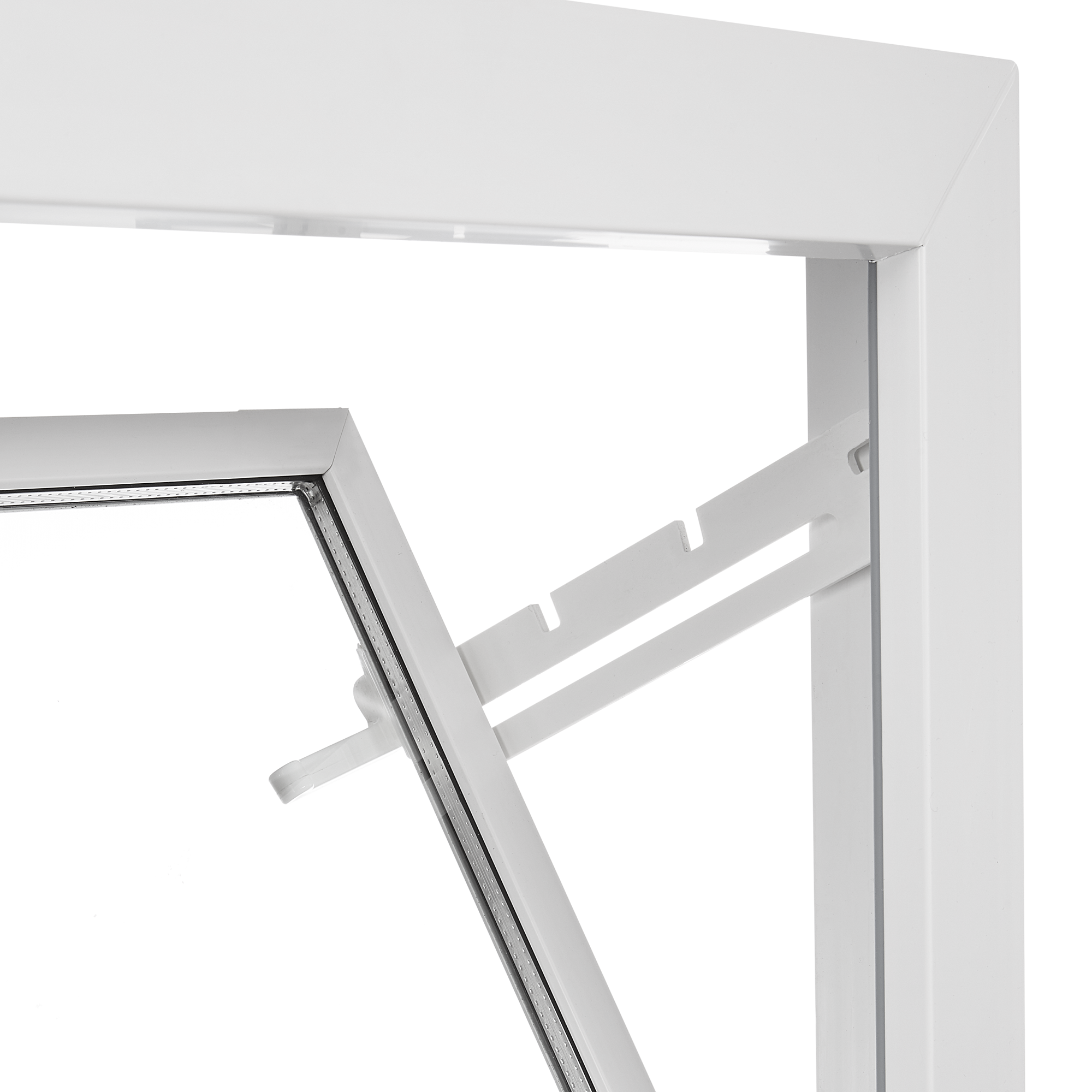 Kippfenster weiß 1-flügelig 80 x 50 cm + product picture