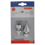 Gardina Endknopf ALLY Spitze Metall silbern satin 19 mm 2 Stück
