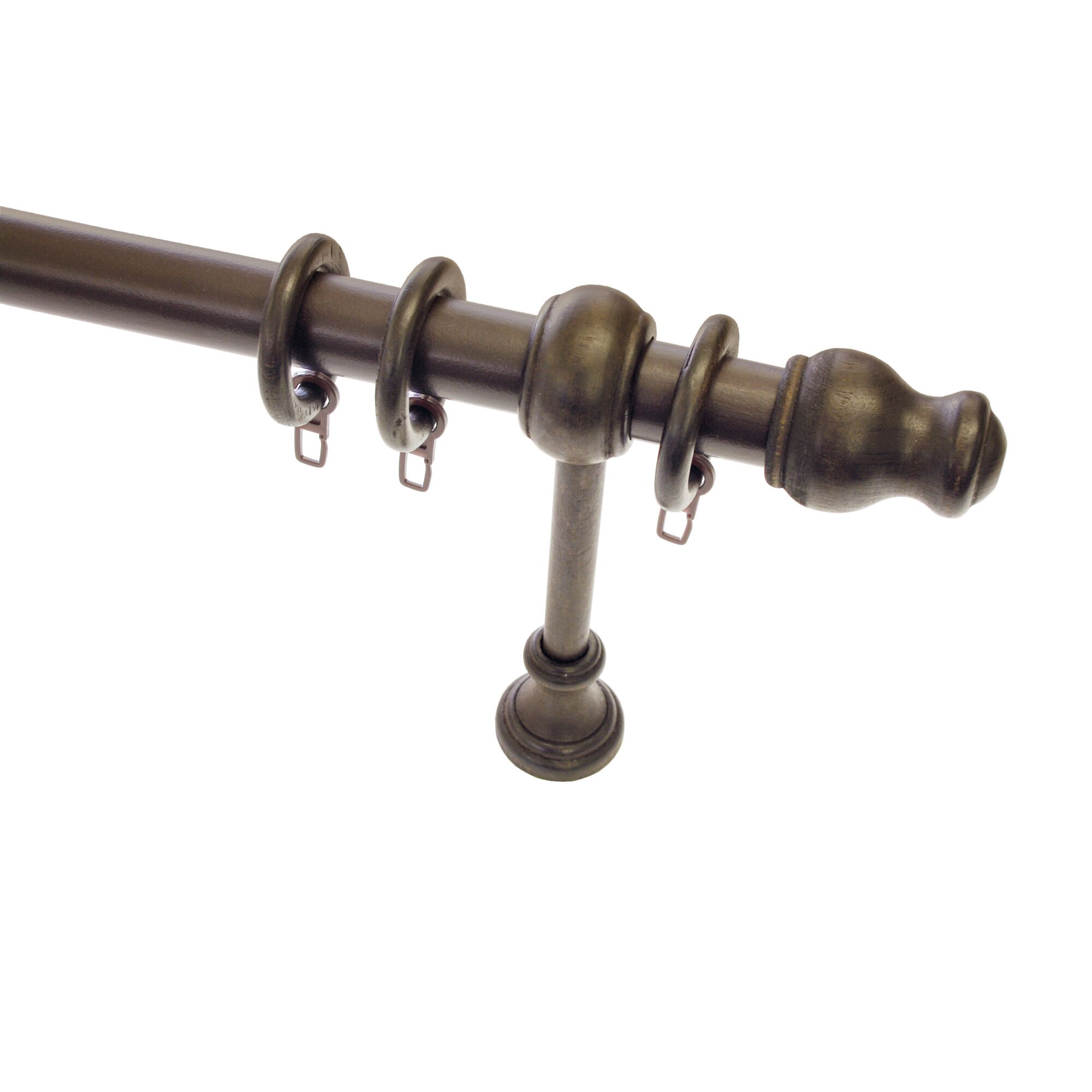 Holz-Gardinenstange Lugano D28 kolonial