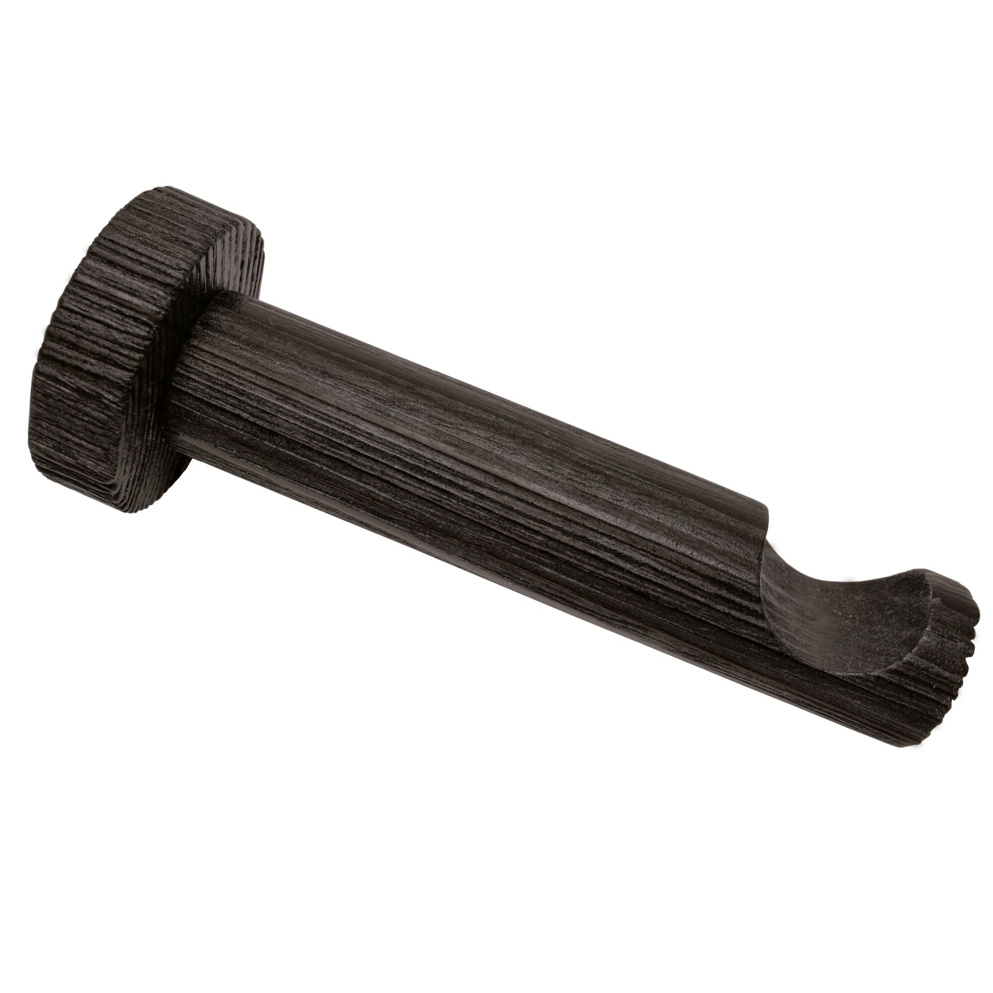 Schwarzer Träger für Gardinenstange