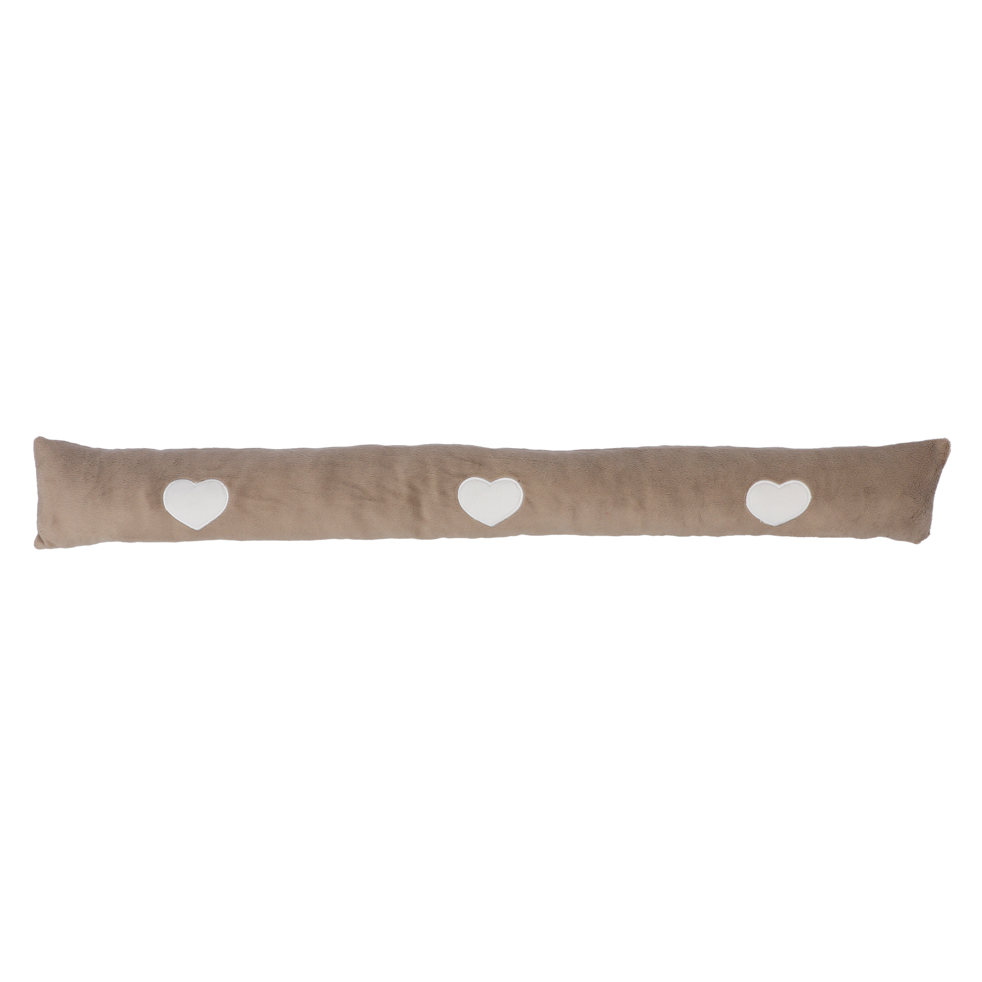 Zugluftstopper 'Herz' taupe 11 x 90 cm