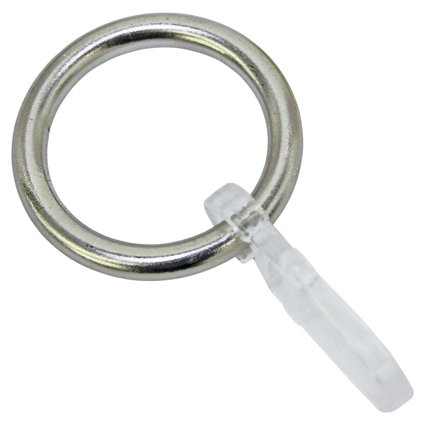 Gardinenring mit Haken aus Edelstahl