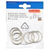 Gardina Ringe mit Haken für Gardinenstangen, 20 mm Durchmesser, 6 Stück