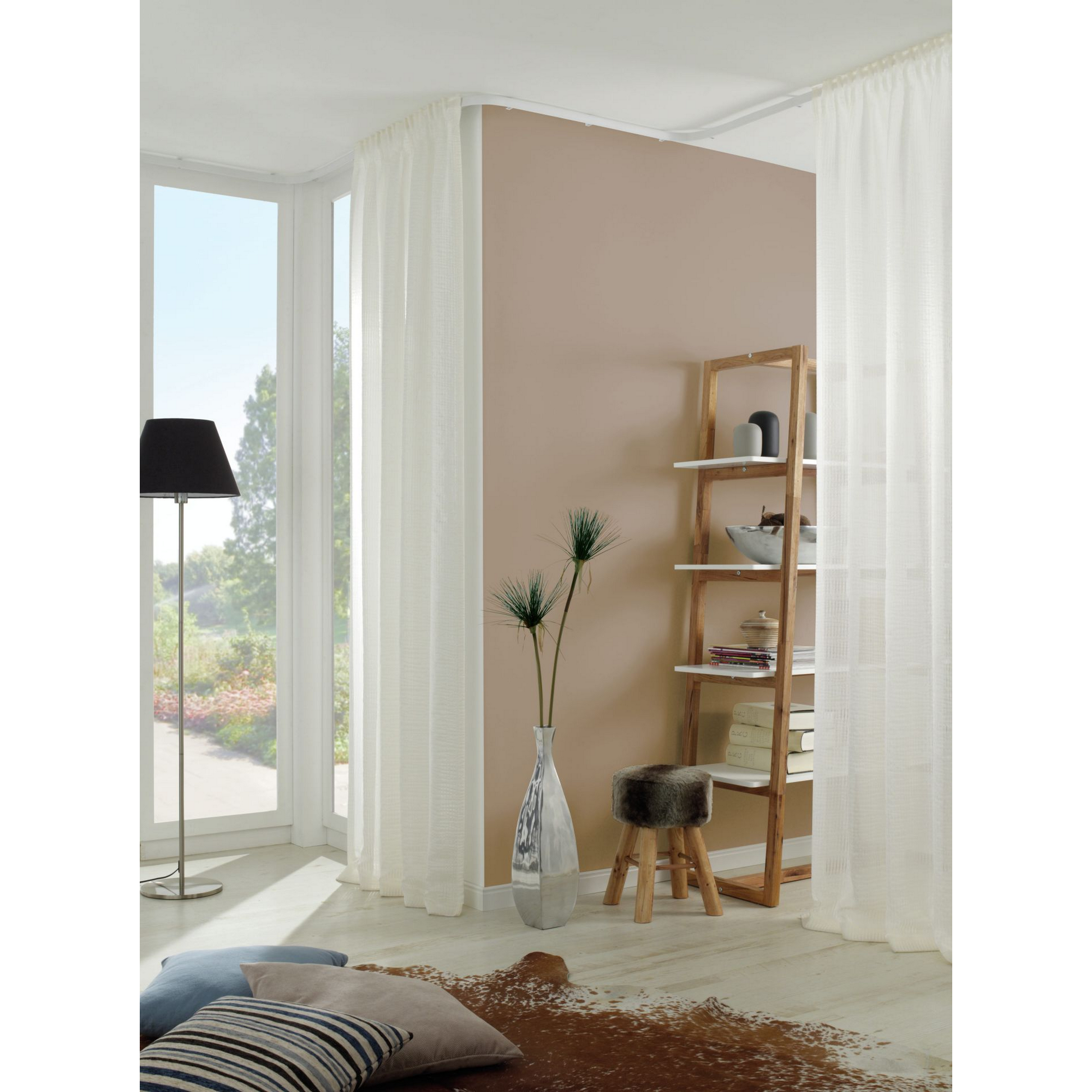 Vorhangschienen-Set 'Flexline' weiß 350 cm