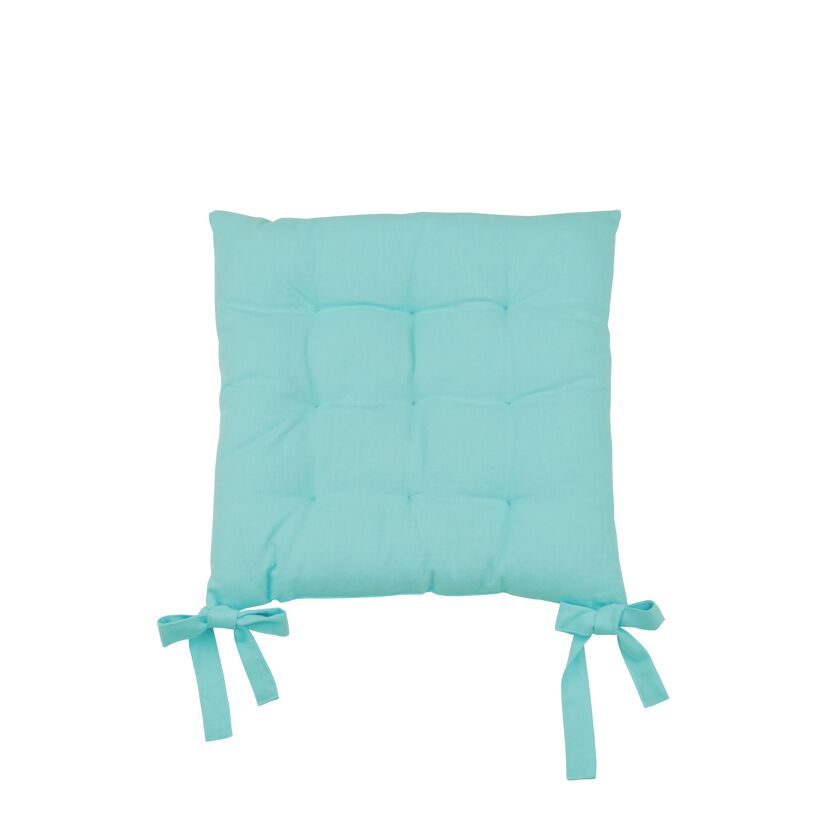 Sitzkissen 'Coral' eisblau 40 x 40 x 3 cm