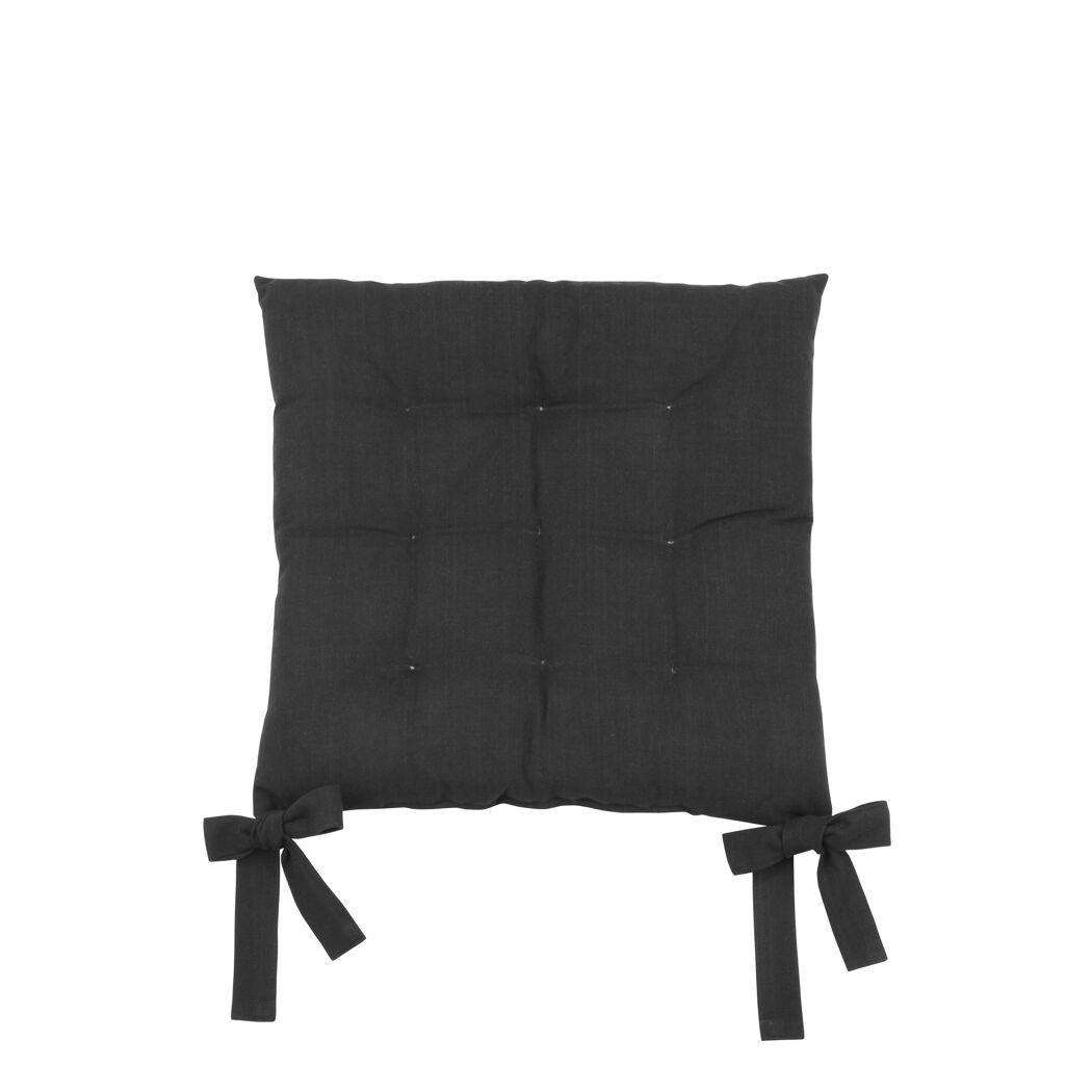 Sitzkissen 'Handlett' schwarz 40 x 40 x 3 cm