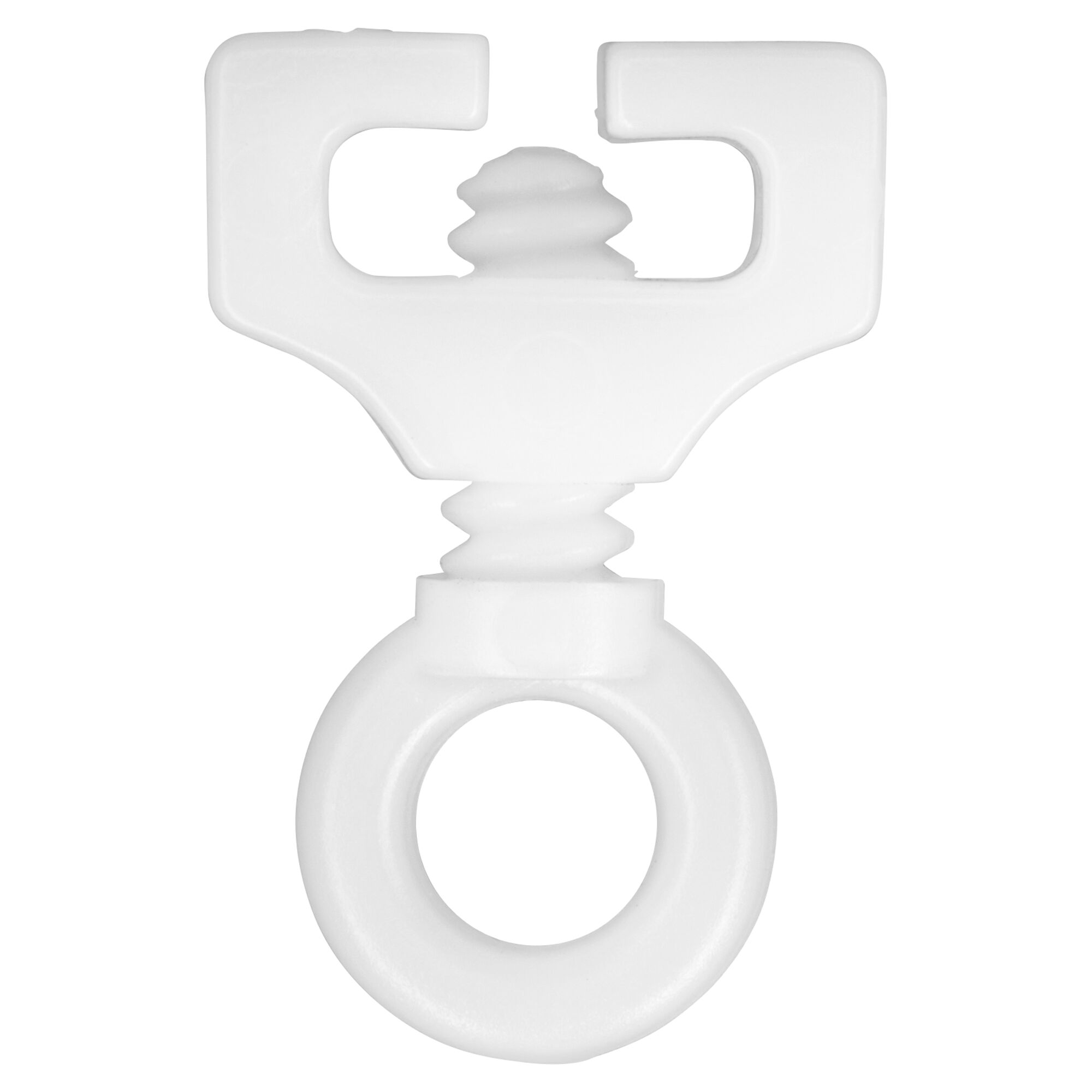 Weißer T-Feststeller für T-Schiene