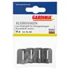 Gardina Klebehaken für Vitragestangen, 4 Stück