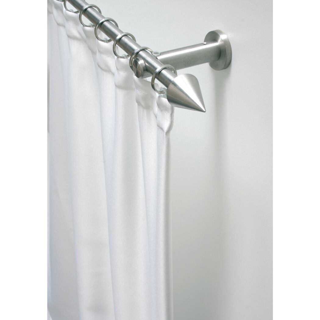 Metallgardinenstange mit Ringen und Spitze