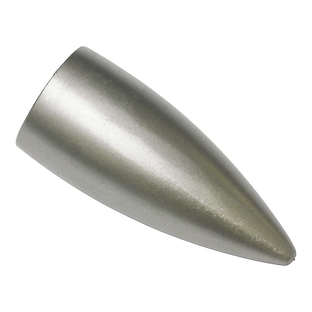 Endknopf Memphis silbern-matt