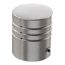 Endknopf Memphis, Zylinder, Metall