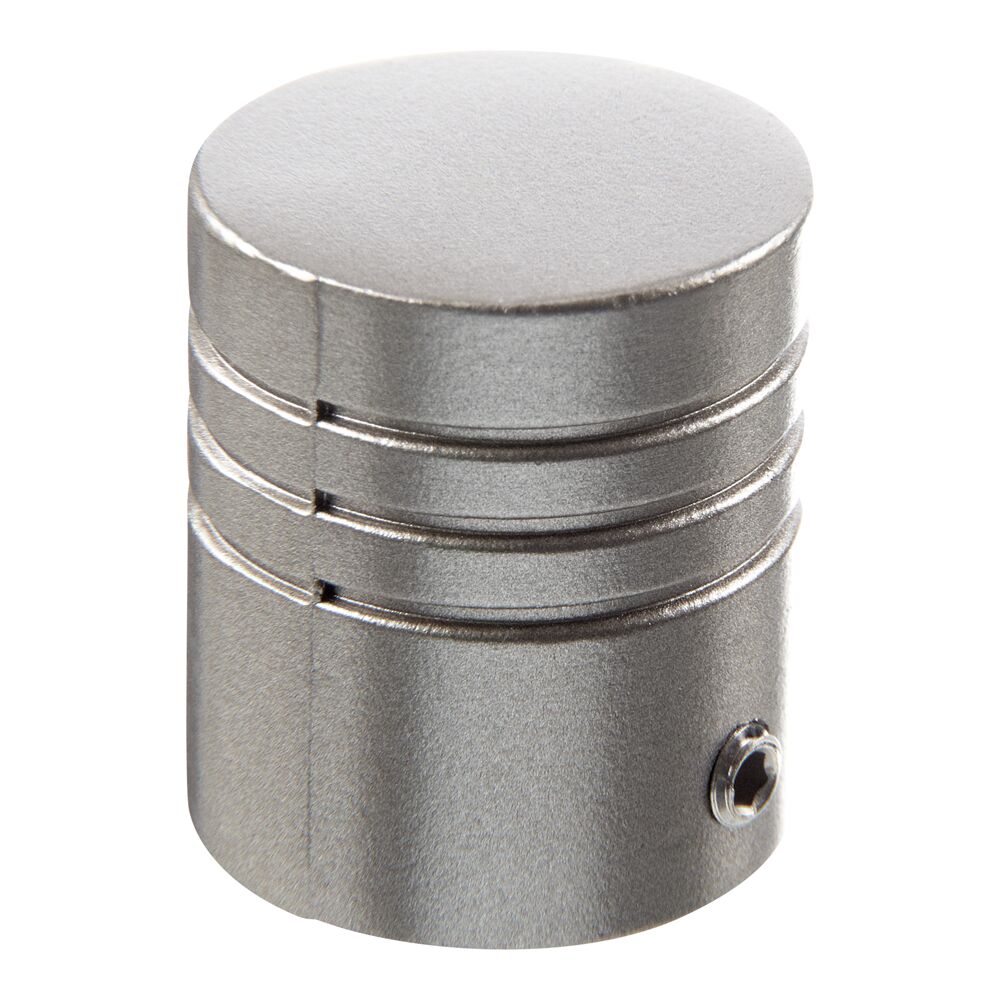 Endknopf Memphis, Zylinder, Metall