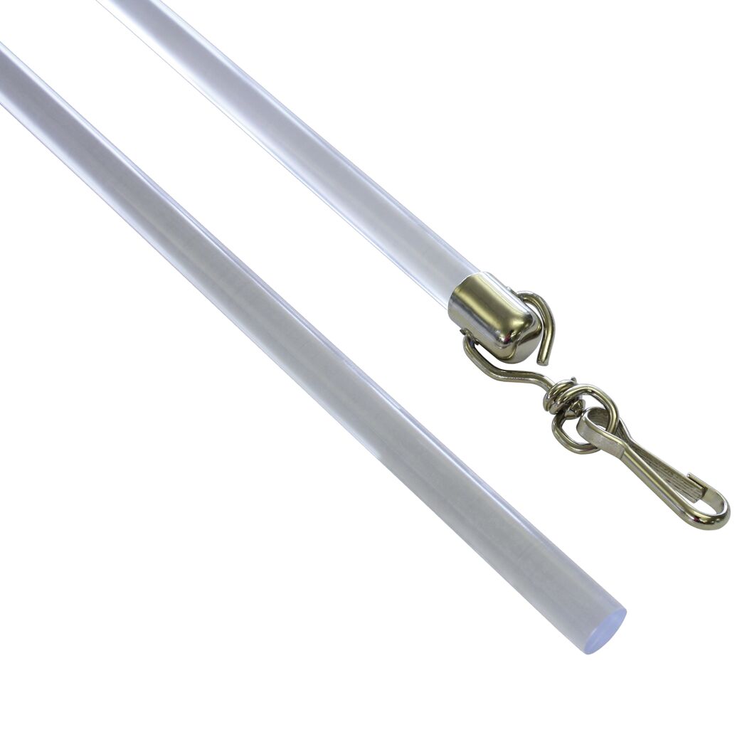 Plexiglas Schleuderstab 75 cm mit Metallhaken