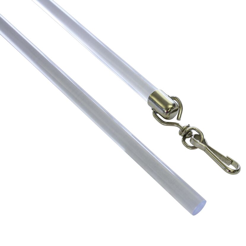 Plexiglas Schleuderstab 75 cm mit Metallhaken