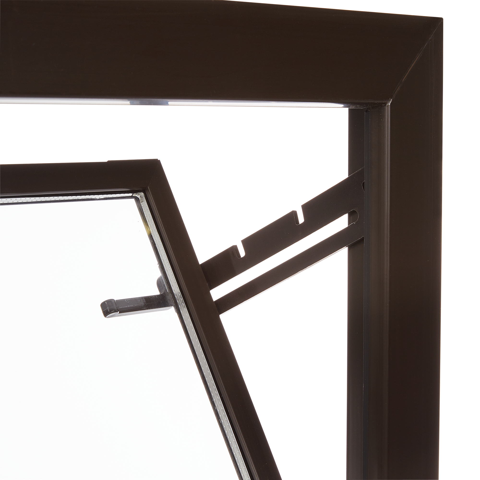 Kippfenster dunkelbraun 1-flügelig 80 x 40 cm + product picture