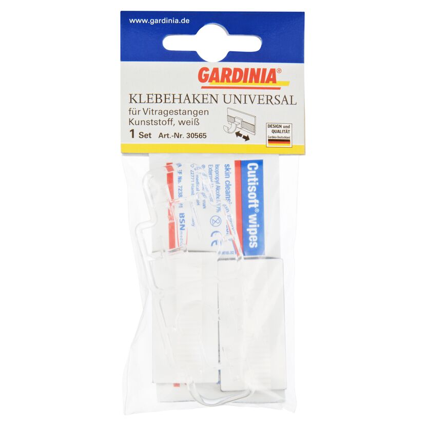 Gardina Klebehaken Universal für Vitragestangen