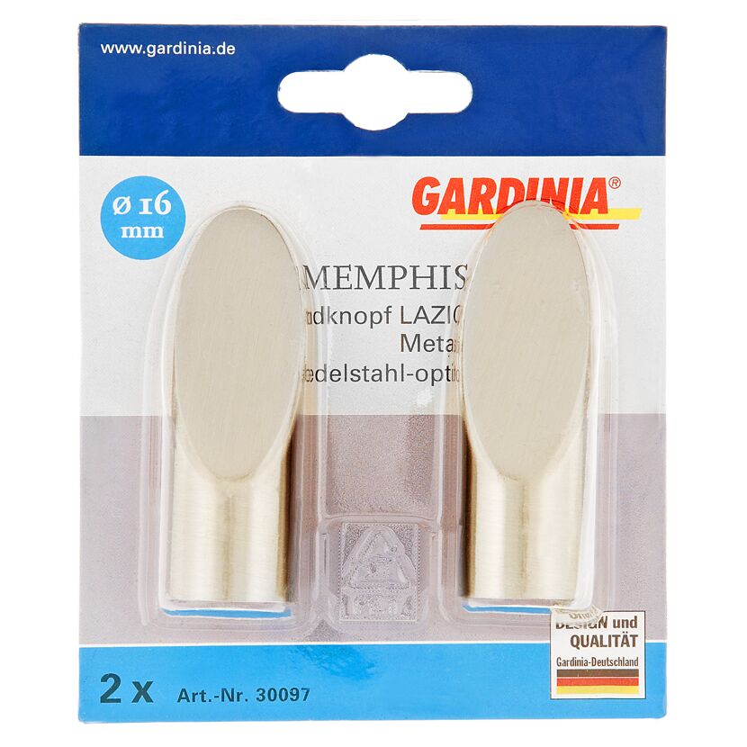 Gardina Memphis Endknopf Lazio, 2 Stück