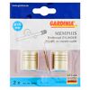 Gardina Memphis Endknopf Zylinder, edelstahl Optik, 2 Stück