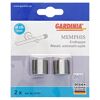 Gardina Memphis Endkappe, Metall, Edelstahl-Optik